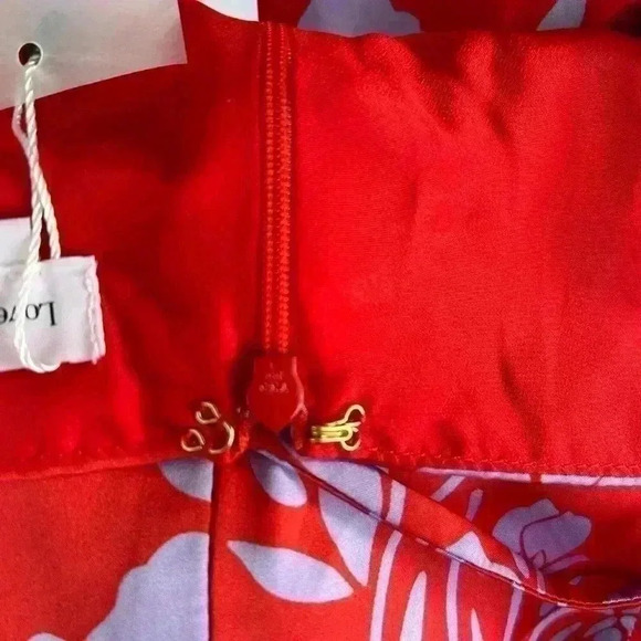 New Revolve  Kamala Mini Dress in Red and Lavender Floral Size XXS - Picture 16 of 16